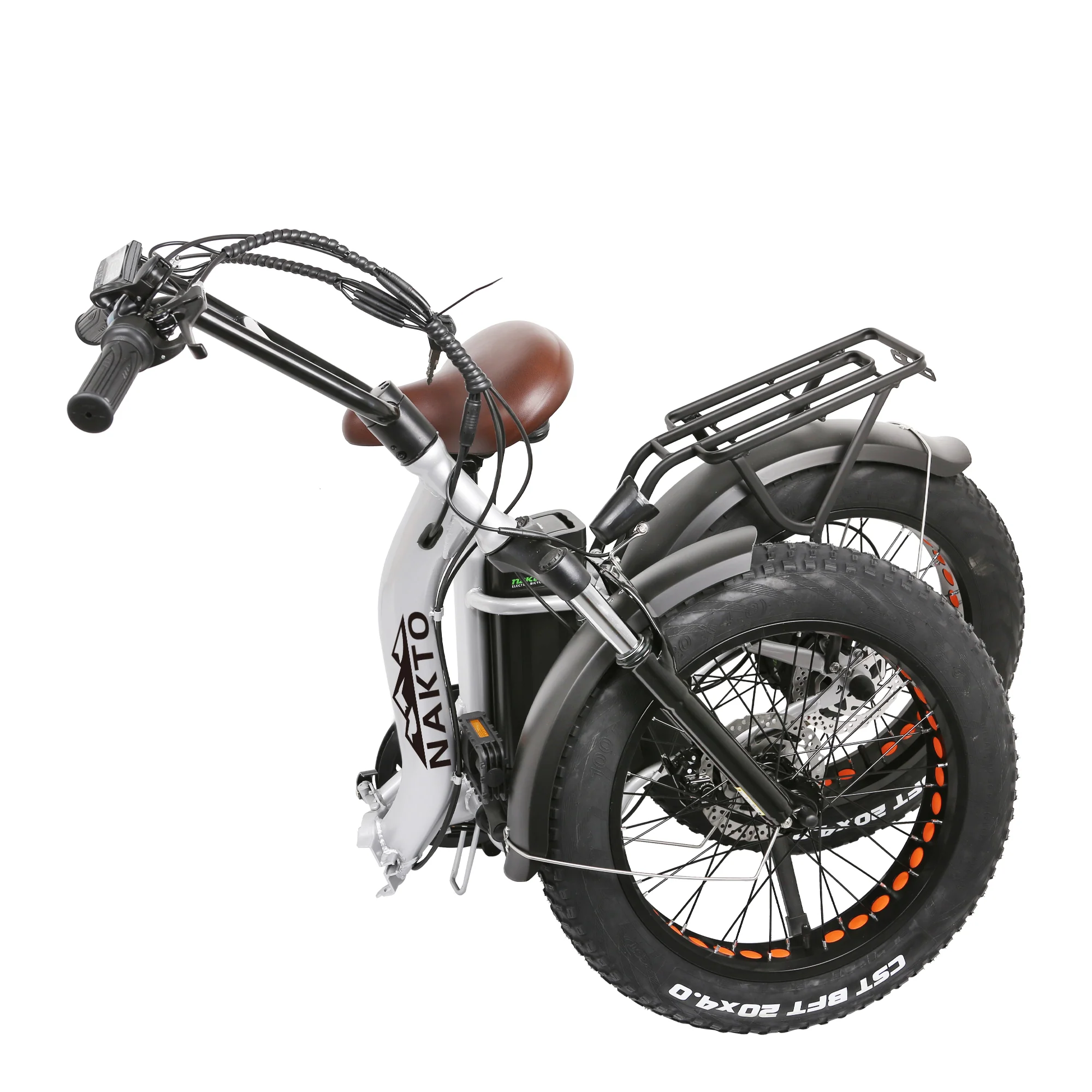 Nakto OX 20-Inch Folding Fat Tire Electric Bike 500W 48V - Image 4