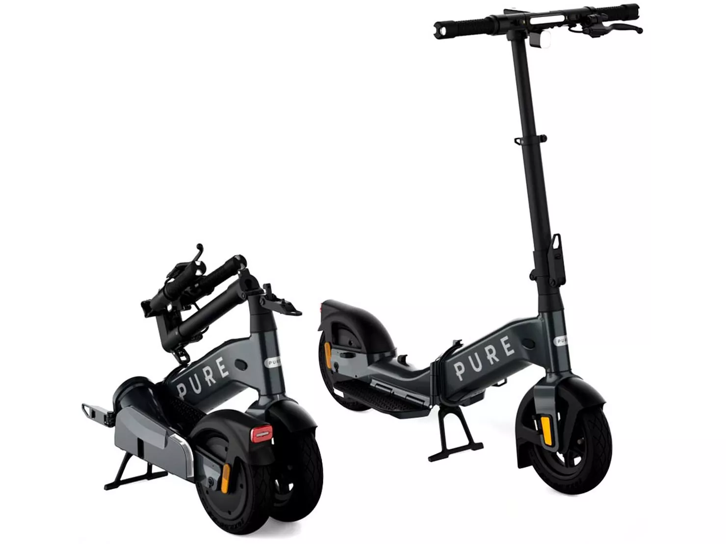 Pure Advance Flex Ultra-Compact Folding Electric Scooter, Mercury Grey - Image 7