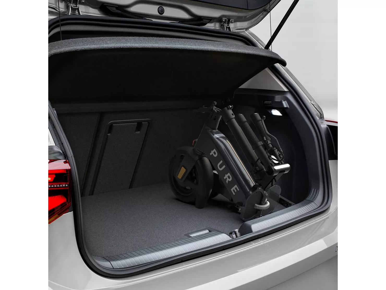 Pure Advance Flex Ultra-Compact Folding Electric Scooter, Mercury Grey - Image 3