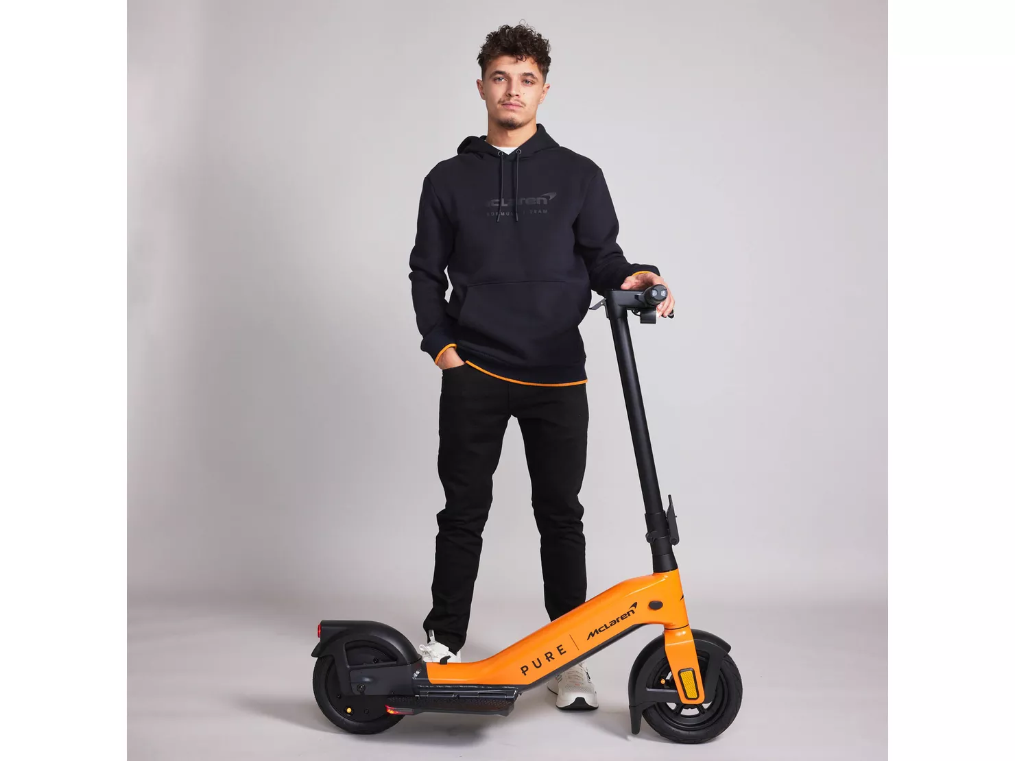Pure Electric x McLaren Papaya Forward-Stance Scooter, 39 Mile Range - Image 6