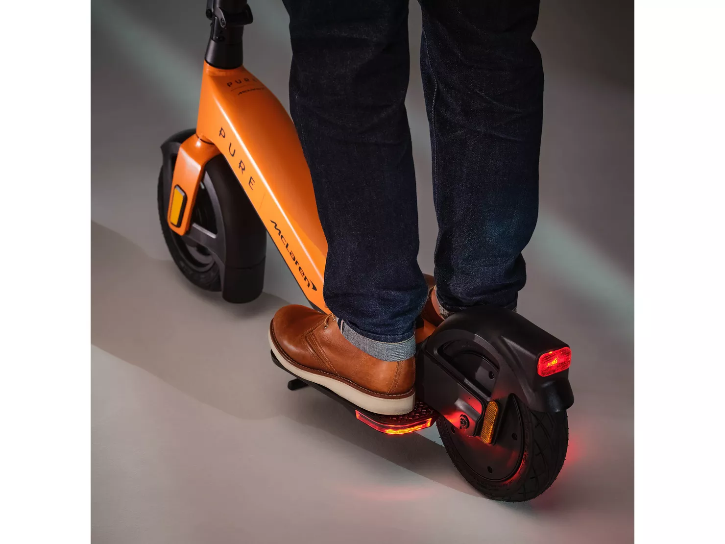 Pure Electric x McLaren Papaya Forward-Stance Scooter, 39 Mile Range - Image 5
