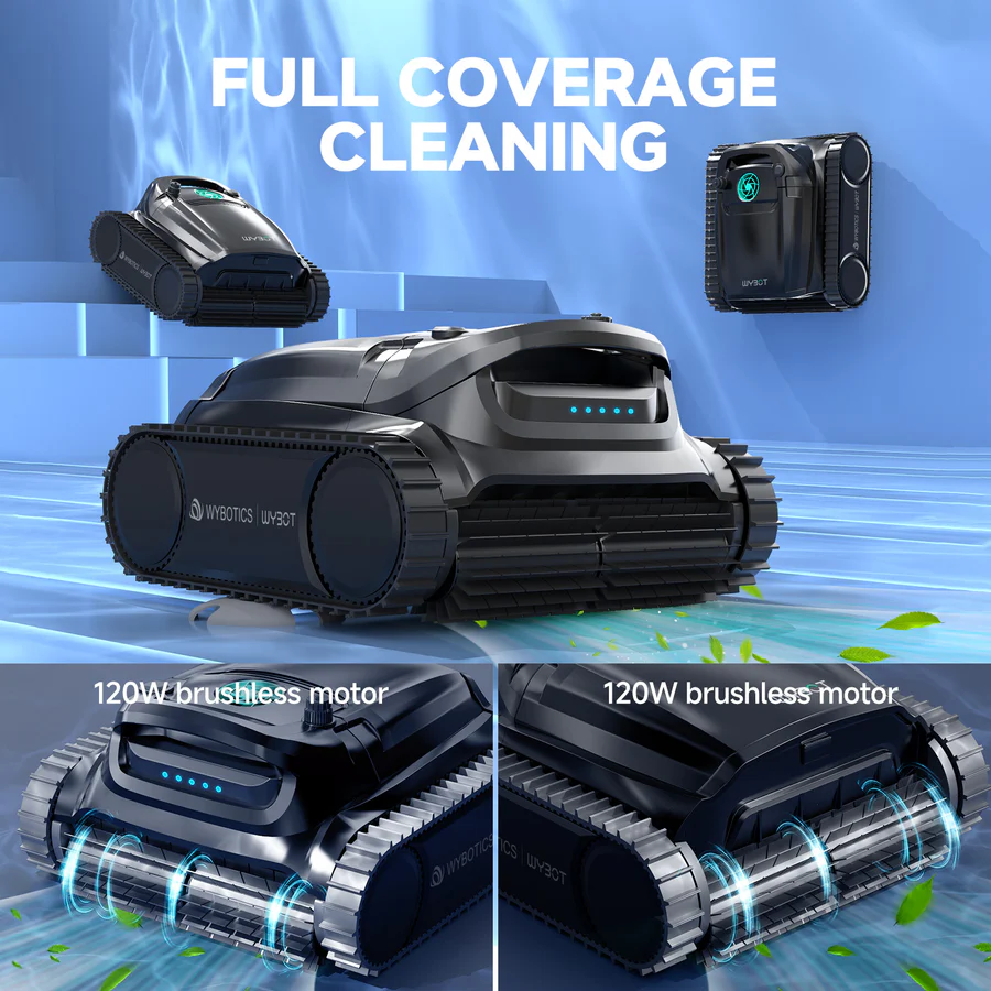 WYBOT M1 Cordless Robotic Pool Cleaner, 300 Minute Runtime - Image 5