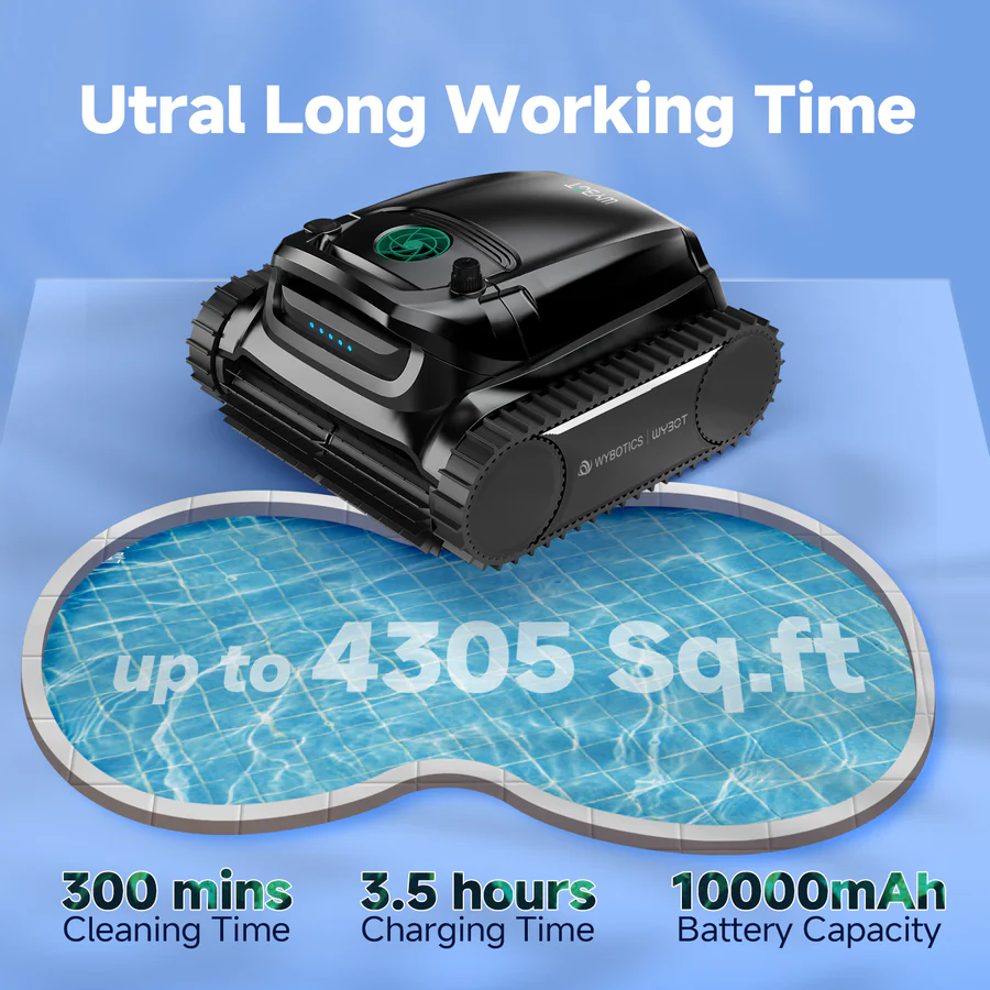 WYBOT M1 Cordless Robotic Pool Cleaner, 300 Minute Runtime - Image 4
