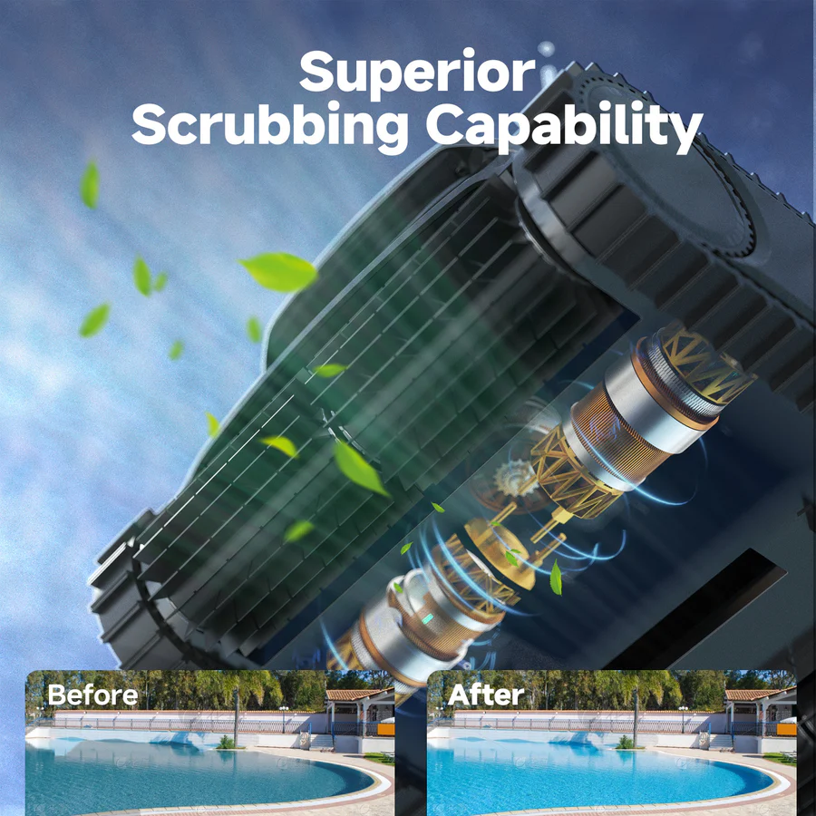 WYBOT M1 Cordless Robotic Pool Cleaner, 300 Minute Runtime - Image 2
