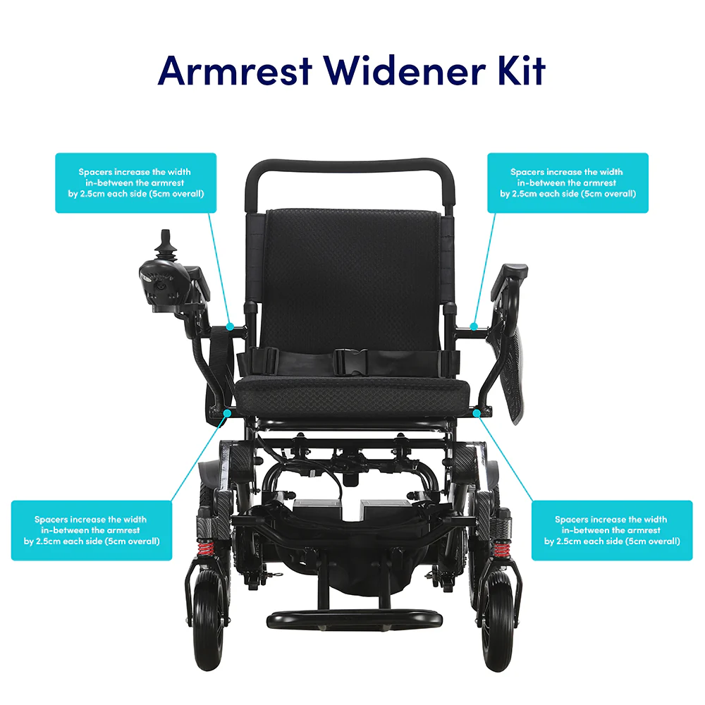 RangerXL Folding Electric Wheelchair Dual 350W - Image 3