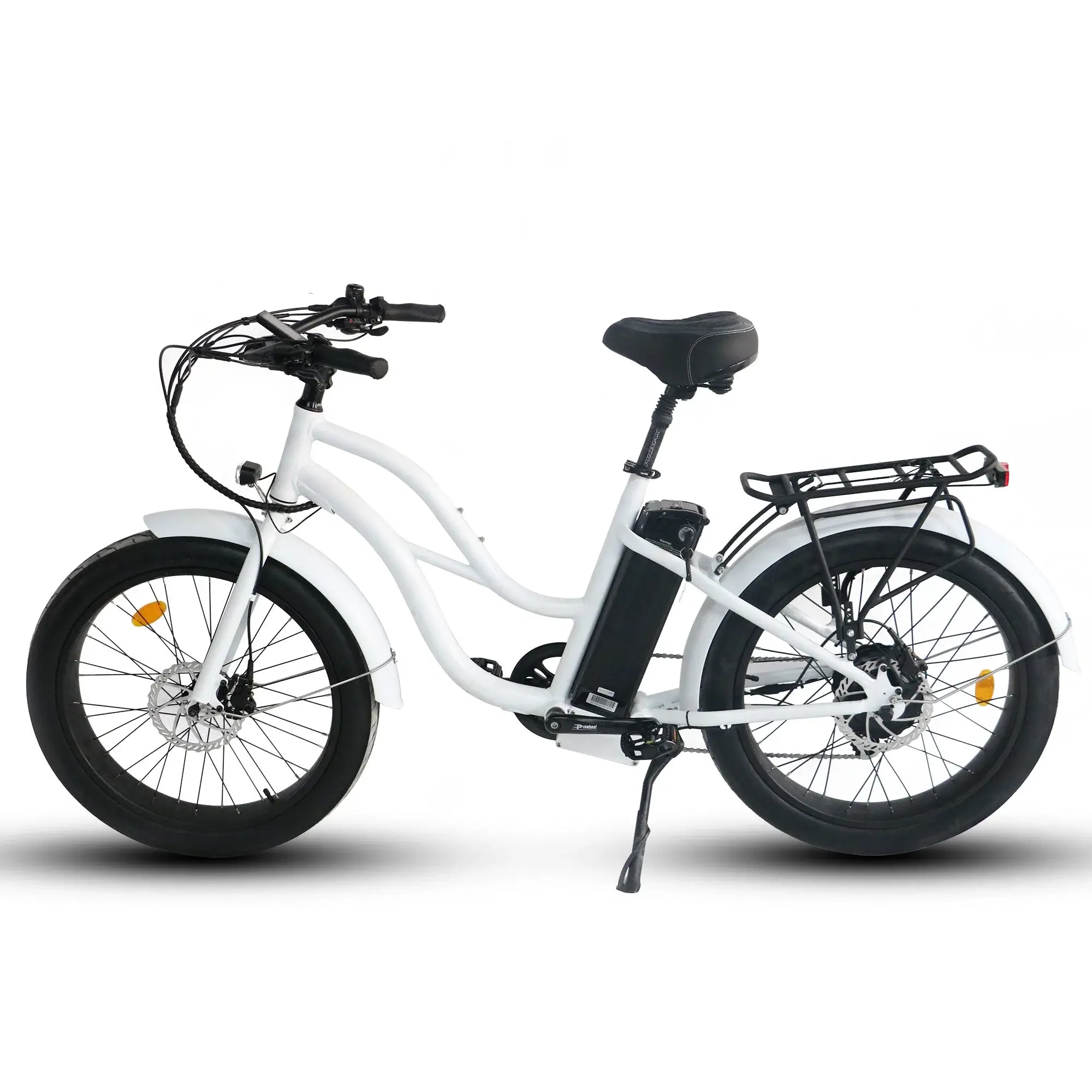 Coastal Cruiser Step-Thru Beach Cruiser Electric Bike 750W 52V 24x3 - Image 4