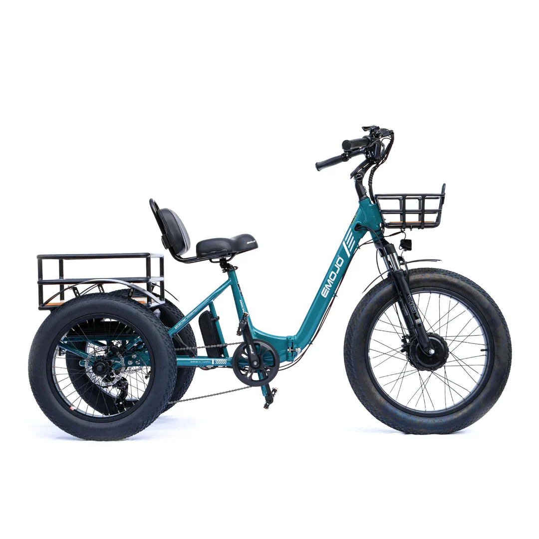 Emojo Bison Pro Folding Fat Tire Electric Trike with Pedal Assist - Image 6