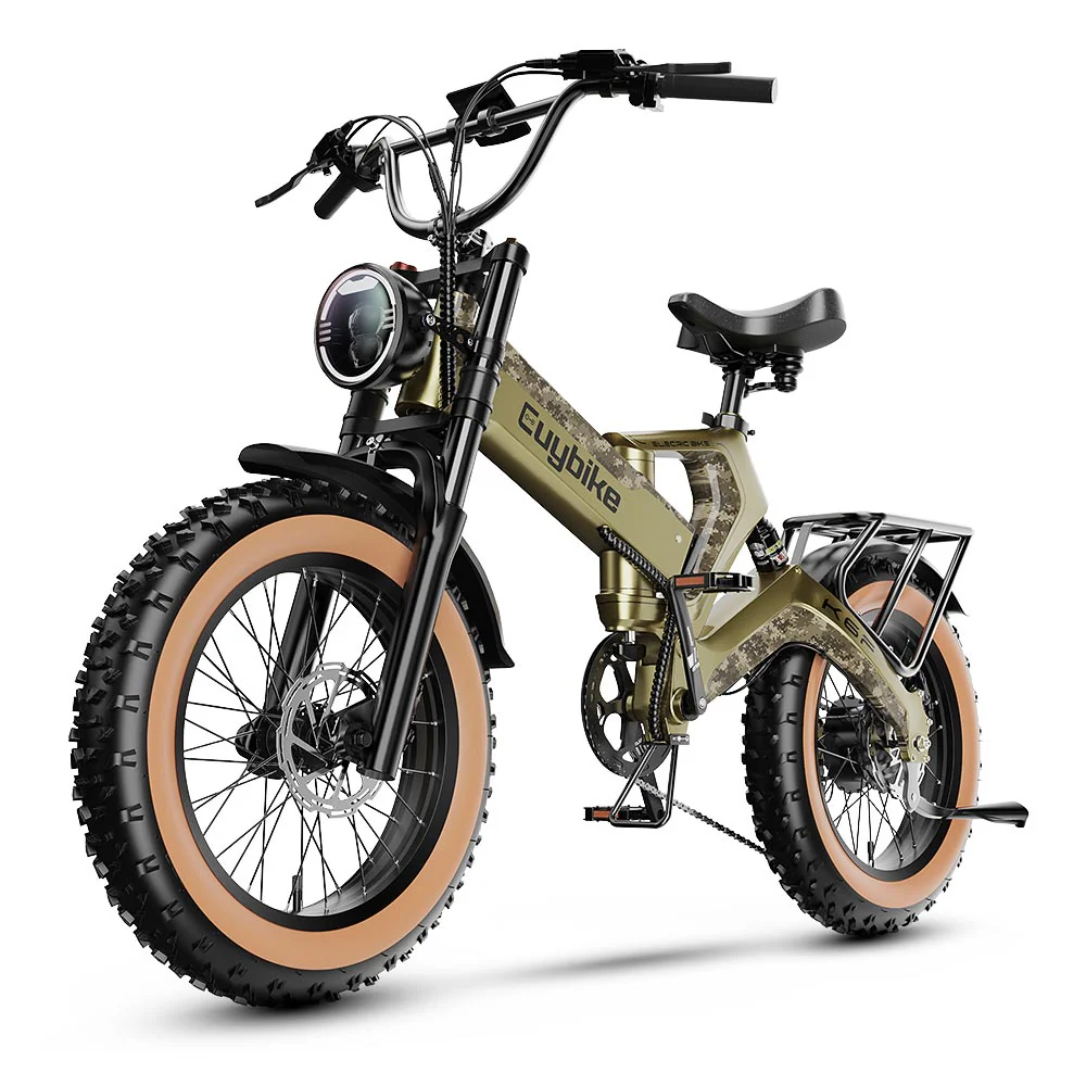 EUY K6 Pro Folding Fat Tire Electric Bike 48V 25Ah Samsung, Full Suspension - Image 4