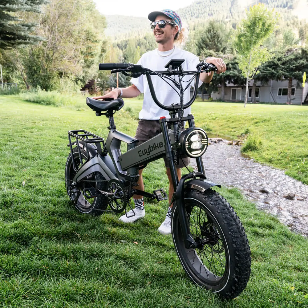EUY K6 Pro Folding Fat Tire Electric Bike 48V 25Ah Samsung, Full Suspension - Image 2