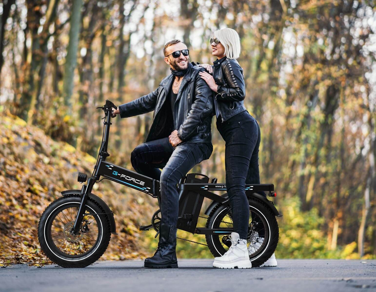 G-FORCE T7 Long Range Folding Fat Tire Electric Bike 750W 48V Full Suspension - Image 2