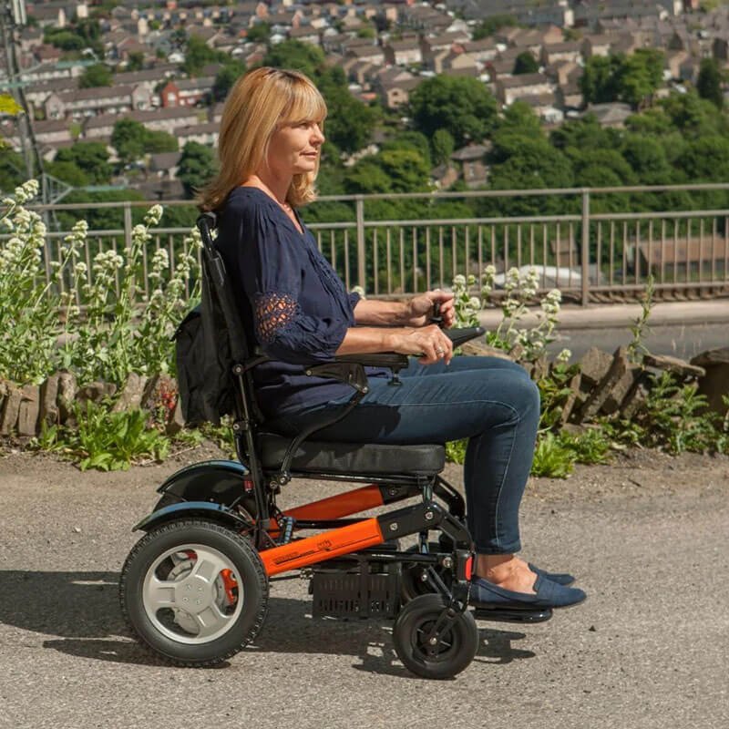 Monarch Ezi-Fold Lightweight Folding Powerchair, 15 Mile Range - Image 2