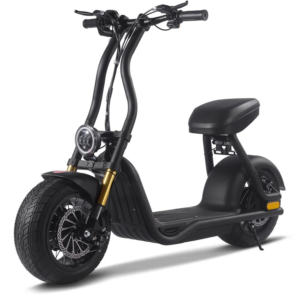 Buy MotoTec Diablo 1000W Electric Scooter - MotoTec Diablo Seated Fat Tire Electric Scooter 1000W 48V