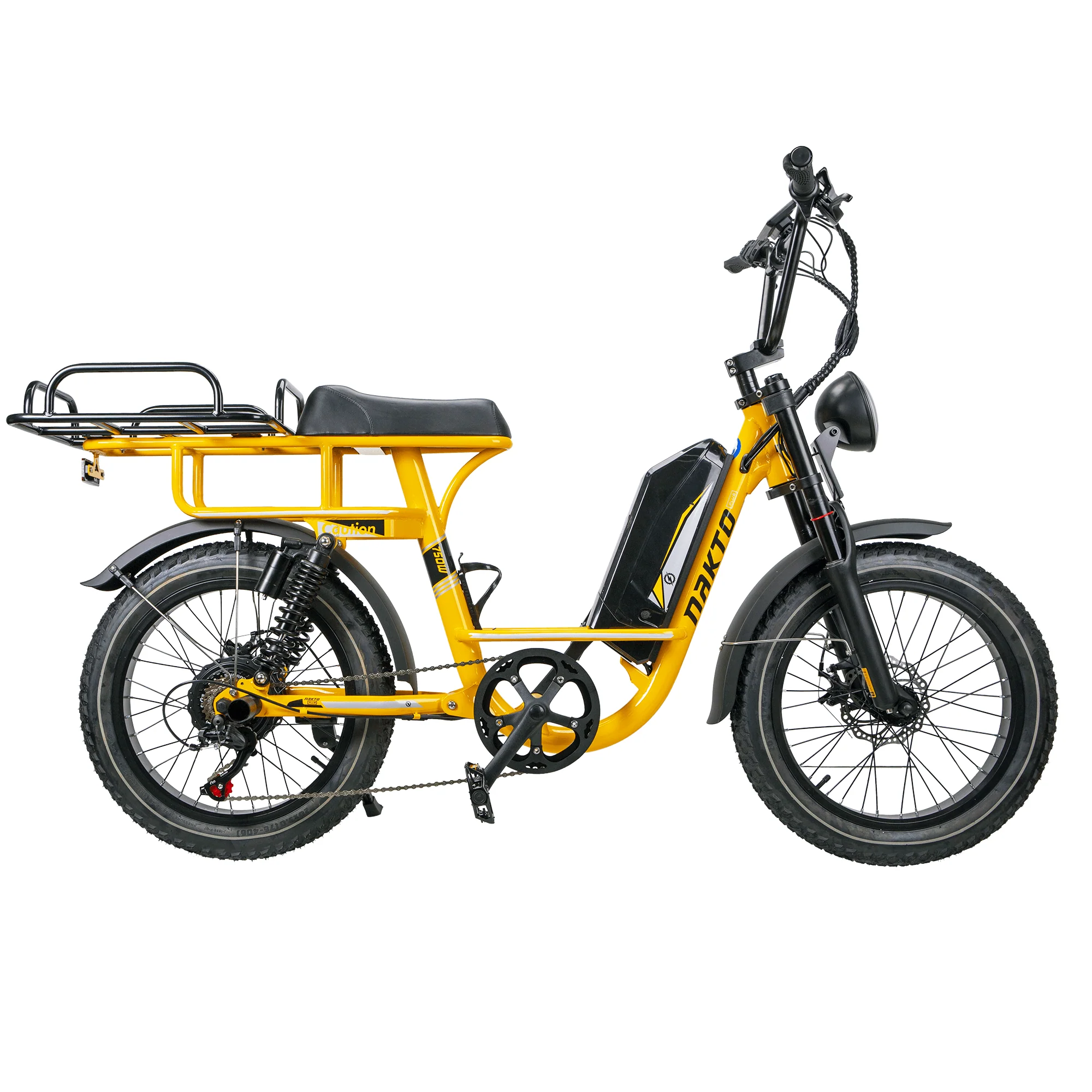Nakto F4 Step-Thru Electric Cargo Bike 750W 48V Fat Tire - Image 6