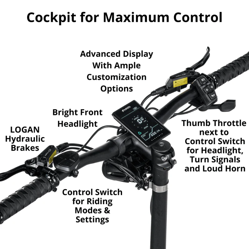 Burn-E 2 Dual Motor Performance Electric Scooter 72V with Hydraulic Suspension - Image 4