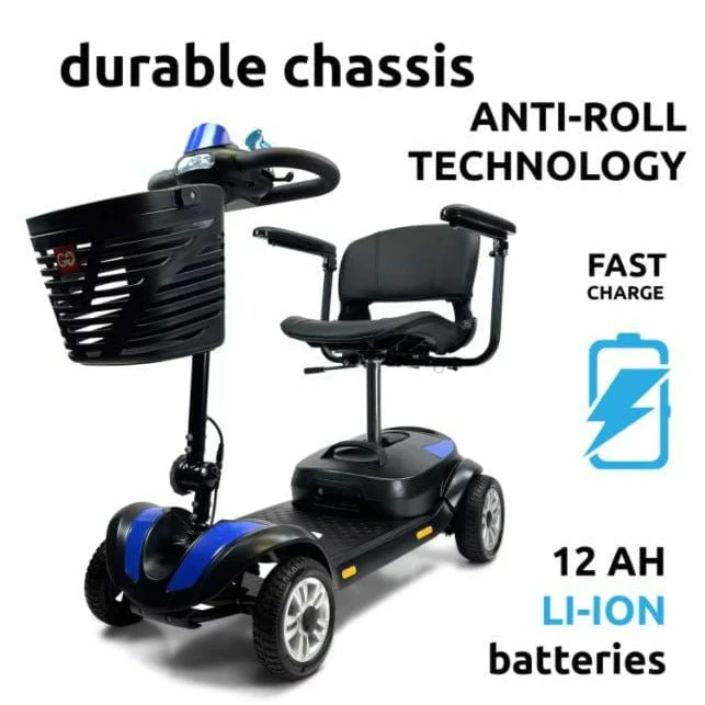 ComfyGo Z-4 Compact 4-Wheel Mobility Scooter 250W, Quick Detach - Image 5
