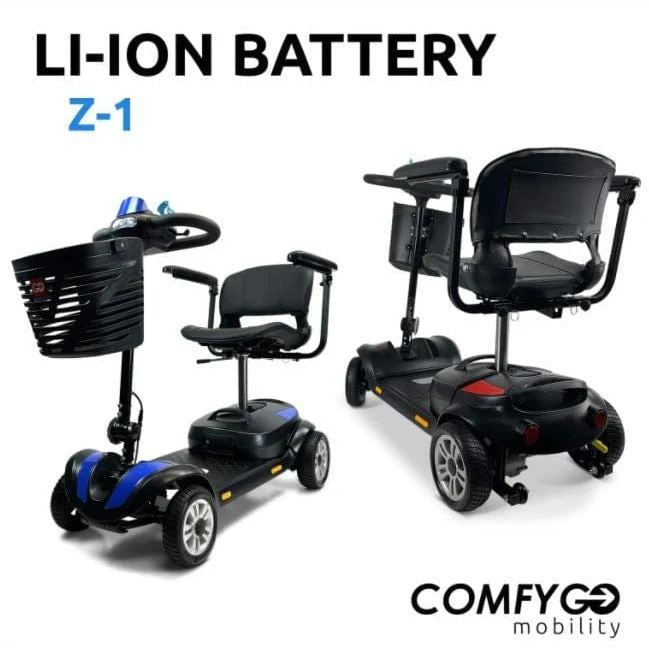 ComfyGo Z-4 Compact 4-Wheel Mobility Scooter 250W, Quick Detach - Image 2