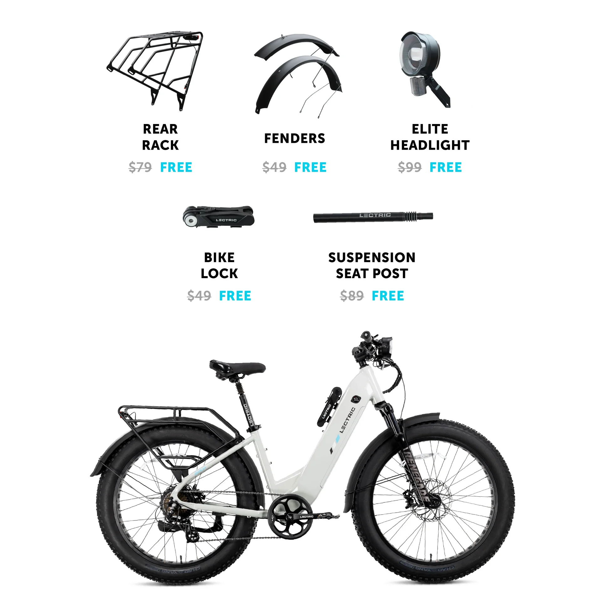 XPeak Step-Thru 2.0 Fat Tire Electric Bike 750W 48V with Torque Sensor - Image 3