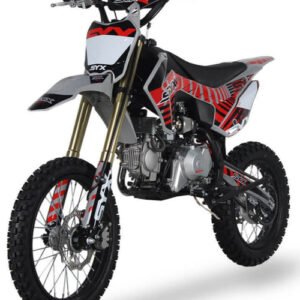 2024-syx-moto-whip-pro-125cc-pit-bike-oil-cooled-kick-start-anodized-front-fork-4-speed-manual-shifting-17-14-wheels-ages-12-and-up-red-grey