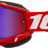 Accuri 2 Snowmobile Goggle Neon Red Mirror Red/Blue Lens