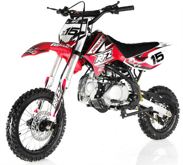 Apollo 125cc RFZ X16 Dirt Bike, Automatic, 14/12 inch Wheels, Ages 12 and up - Red