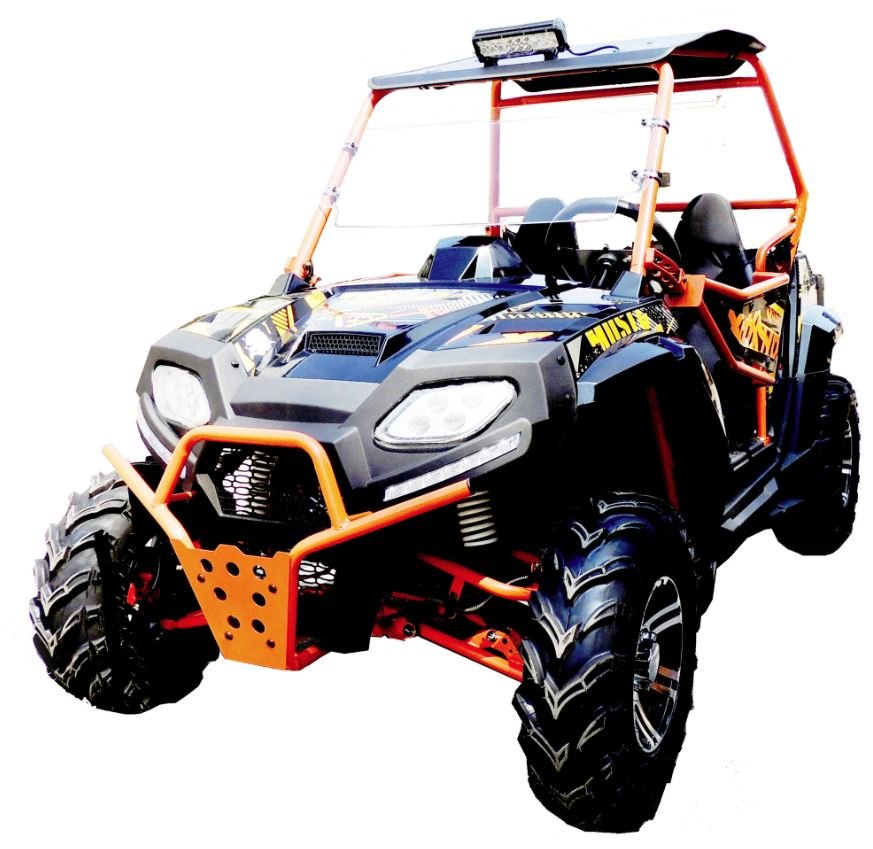 Apollo Blade 250 UTV Side-by-Side, Automatic with Reverse, Deluxe Alloy Wheels, Ages 16 and up - Orange