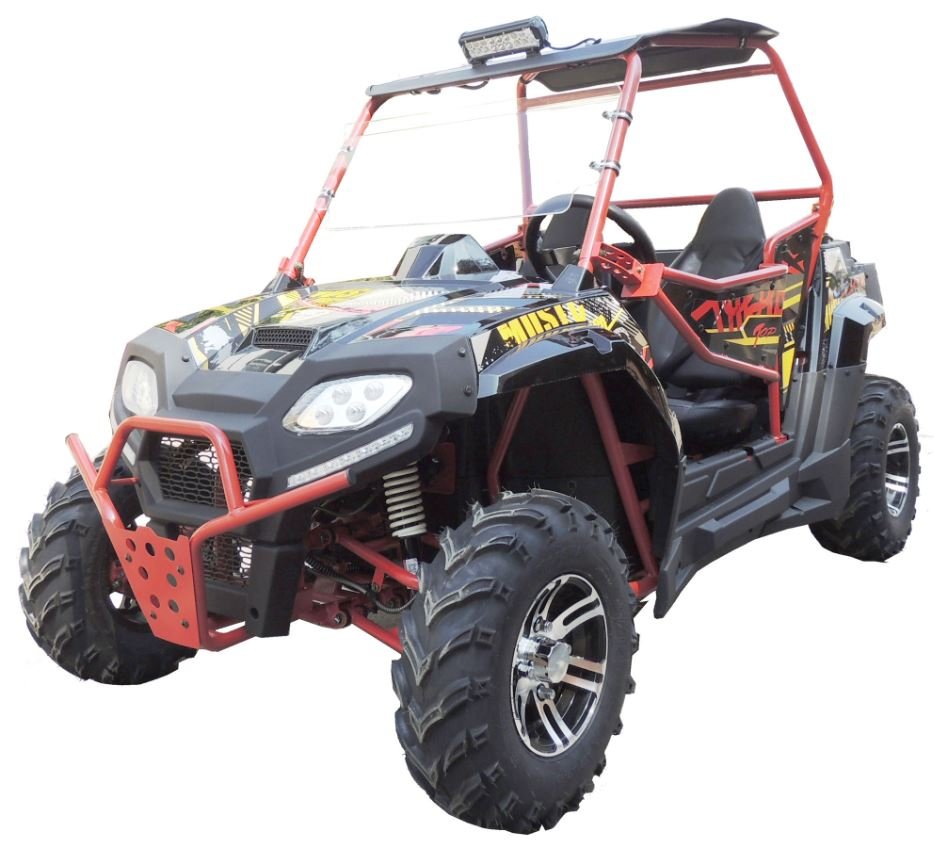 Apollo Blade 250 UTV Side-by-Side, Automatic with Reverse, Deluxe Alloy Wheels, Ages 16 and up - Orange