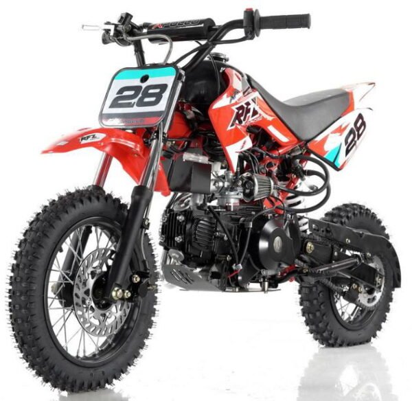 Apollo DB28 110cc Dirt Bike, 4-Speed Automatic, Electric Start, 12/10 inch Wheels, Ages 8 and up - Blue