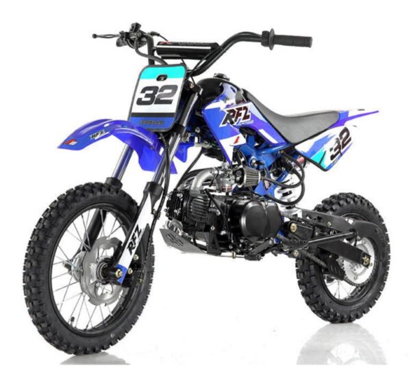 Apollo DB32 110cc Kids Dirt Bike, 4-Speed Semi-Automatic, 14/12 inch Wheels, Ages 8 and up - Black