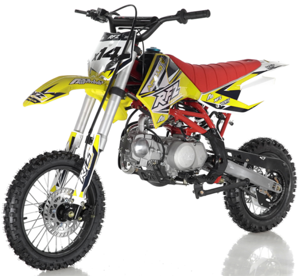 Apollo RFZ 125cc X14 Dirt Bike, 4-Speed Semi-Automatic, 14/12 inch Wheels, Ages 12 and up - Red