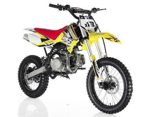 Apollo RFZ 125cc X18 Dirt Bike, 4-Speed Manual, Dual Disc Brakes, 17/14 inch Wheels, Ages 12 and up - Red