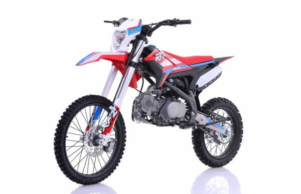 Apollo Thunder RFZ150 DLX 140cc Dirt Bike, 4-Speed Manual, 19/16 inch Wheels, Headlight, Age 16 and up - Red