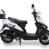 Ascend R-2 50cc Street Scooter, Automatic, Front Disc Brake, LED Headlight, Trunk Included, 50 State Legal - Metallic Red