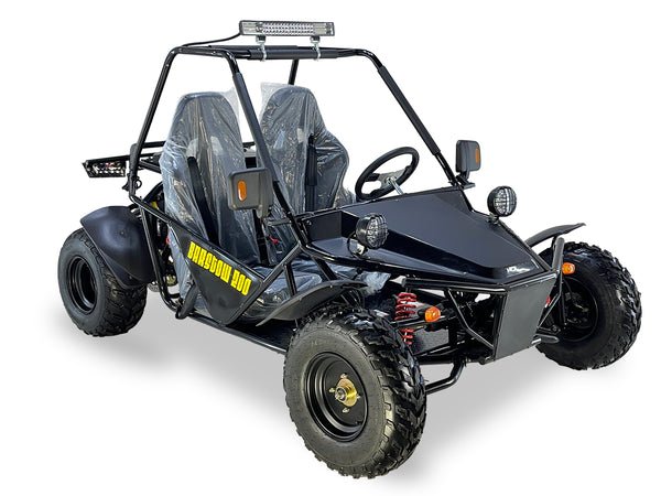 Barstow 200 Buggy Go Kart, Automatic with Reverse, Full-Size Ages 16 and up - Black