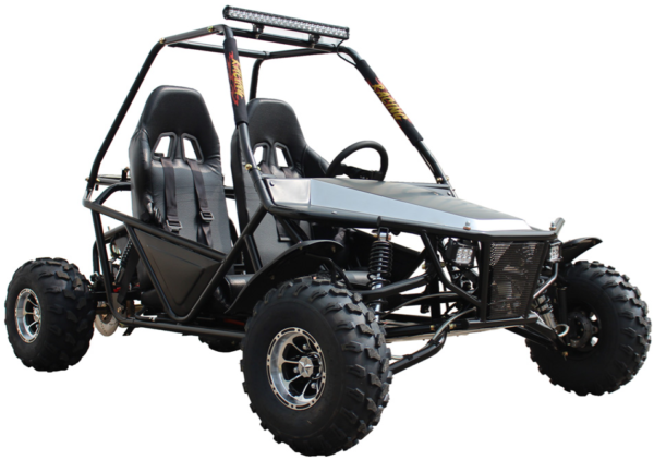 Batman 200 DLX Buggy Go Kart, Electric Start, Automatic with Reverse, 10-inch Alloy Wheels, Ages 16 and up - White