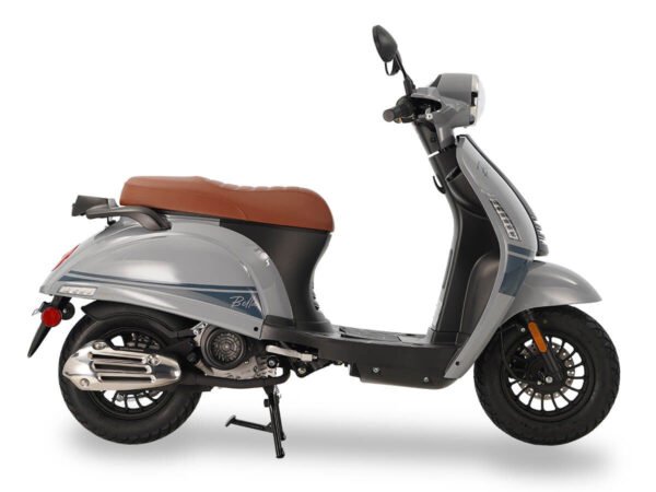 Bella 50cc Street Scooter, Automatic Shifting, 10 inch Aluminum Wheels, LED Lights - White