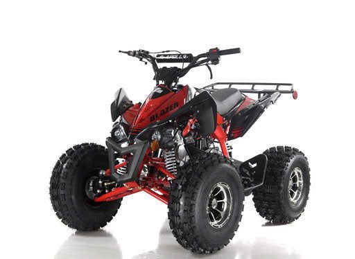 Blazer9 DLX 125cc Sport ATV, Fully-Automatic with Reverse, Deluxe 8 inch Alloy Wheels, Ages 12 and up - Red