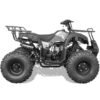 Bull Kids Gas Powered ATV, Electric Start 125cc 4-Stroke, Automatic with Reverse, Ages 12 and up - Black