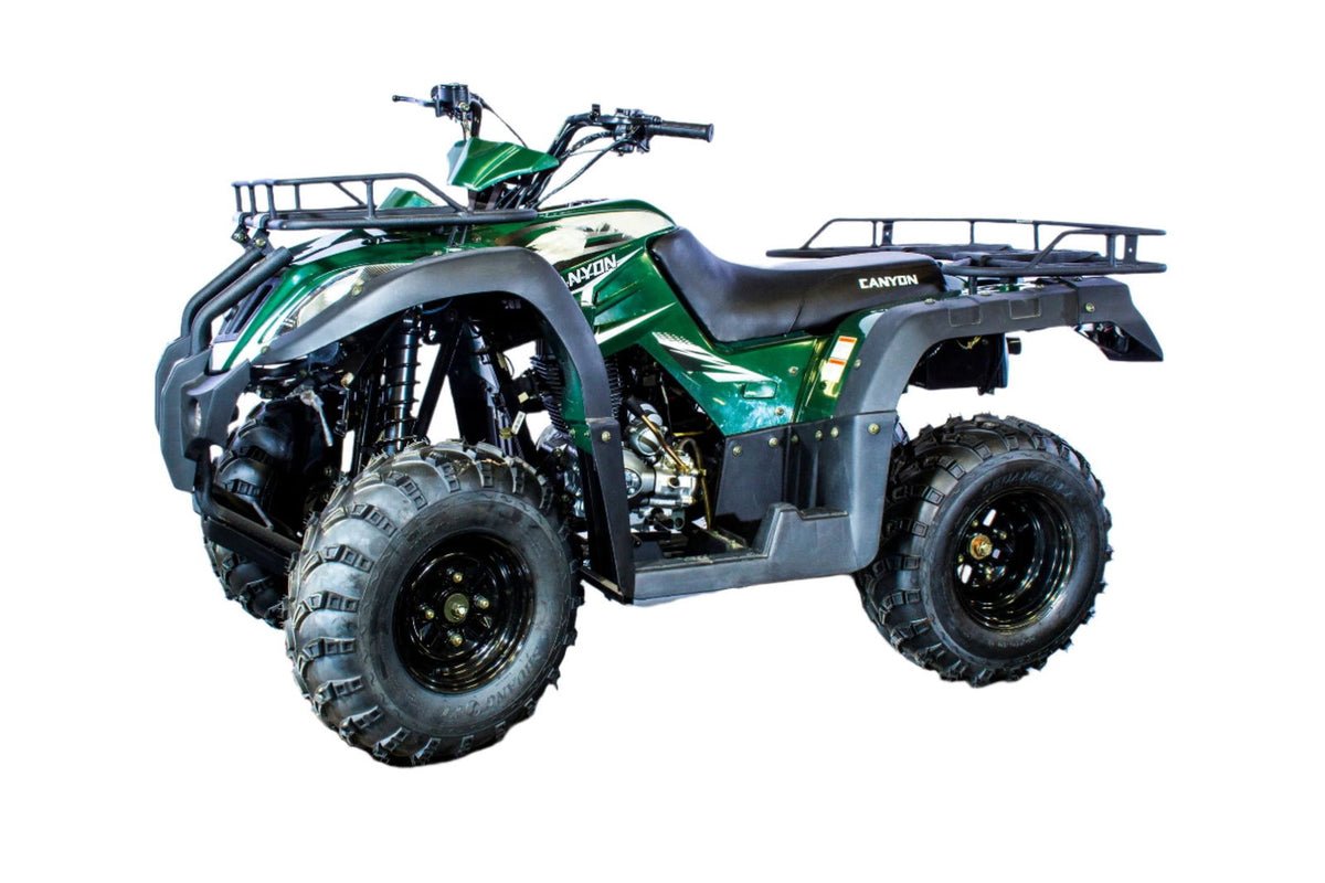 Canyon 250cc Utility ATV, Shaft Drive, Semi-automatic 4-Speed with Reverse, 10-inch Wheels - Red