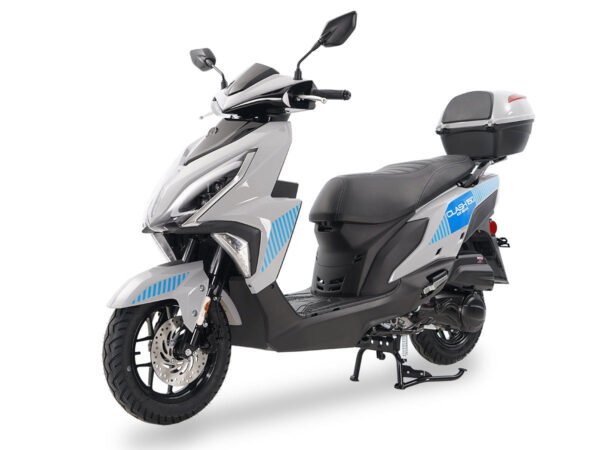 Clash 150cc Street Scooter, Automatic Shifting, Front Disc/Rear Drum Brakes, LED Accent Lighting - Black