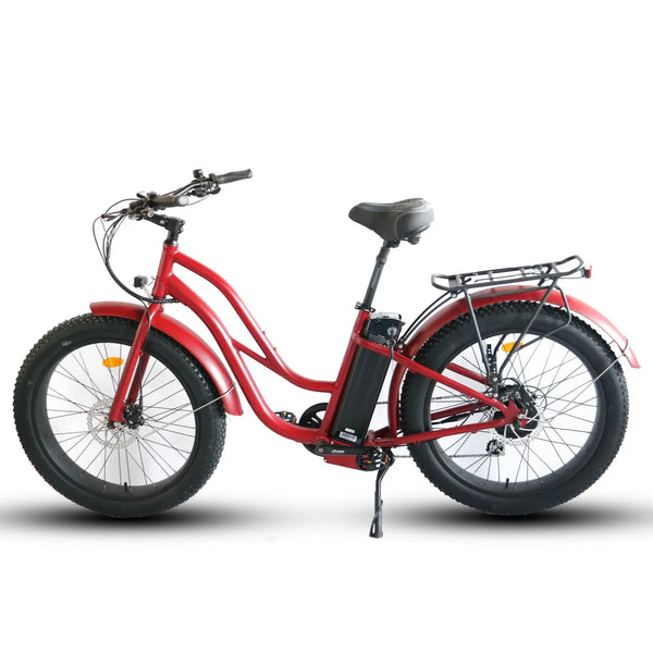Coastal Cruiser Beach Cruiser 750W 52V 26x4 Step-Thru Fat Tire Electric Bike