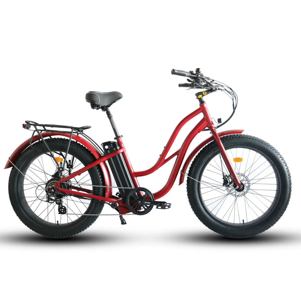 Coastal Cruiser Beach Cruiser 750W 52V 26x4 Step-Thru Fat Tire Electric Bike