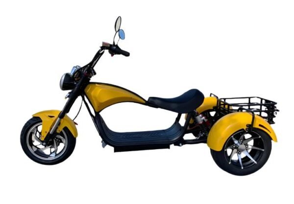 Cobra Electric Street Trike, 60v 2000w Lithium - Yellow