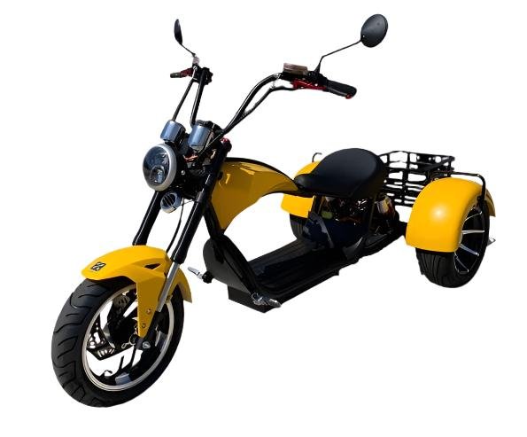 Cobra Electric Street Trike, 60v 2000w Lithium - Yellow