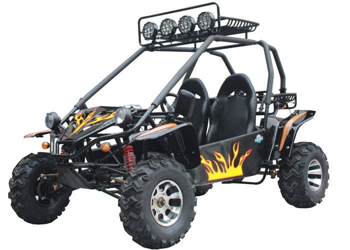 Commander 200 Buggy Go Kart, Electric Start, Automatic with Reverse, Ages 16 and up - Metallic Blue