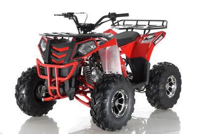 Commander DLX 125cc Utility Style ATV, Fully-Automatic with Reverse, Deluxe Alloy Wheels, Ages 16 and up - Red