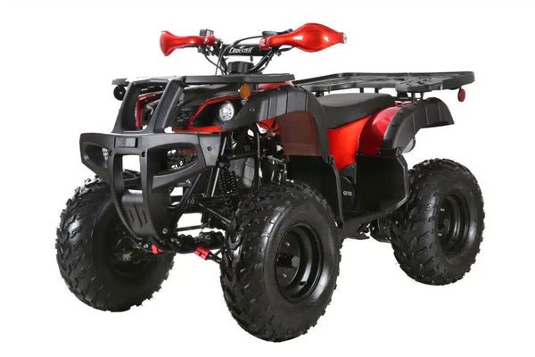 Coolster (3200U) 200cc Utility ATV, Electric Start, Automatic with Reverse, 10-inch Steel Wheels - Red