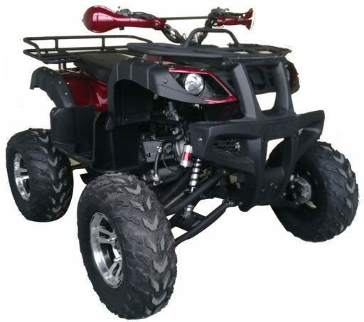 Cougar UT 200cc Utility ATV, Automatic with Reverse, 10-inch Alloy Wheels - Burgundy