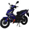 Cross 125RTF Off-Road Scooter, 4-Speed Semi-Auto, 13-inch Wheels, Enduro Tires - Blue
