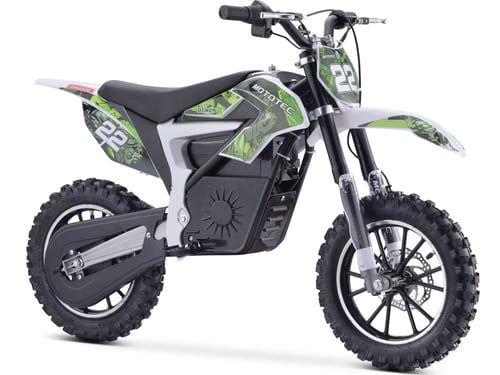 Demon Kids Electric Dirt Bike, Lithium 36v 500w, Ages 6 and up - Blue