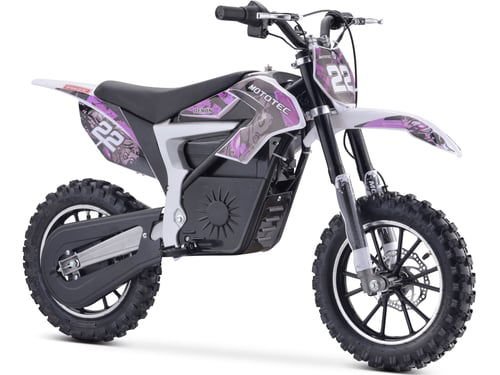 Demon Kids Electric Dirt Bike, Lithium 36v 500w, Ages 6 and up - Blue